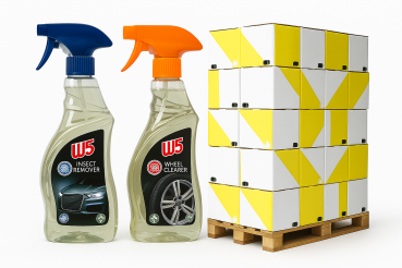 W5 Reinigungs-Set Insektenentferner + Felgenreiniger (750ml) – Restposten, 1700 Stück verfügbar, brandneu